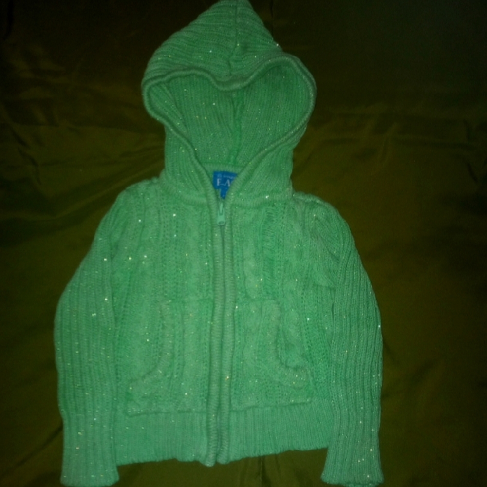Green children's sweater